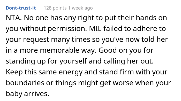 MIL Won&rsquo;t Stop Touching Mom-To-Be&rsquo;s Belly Despite Knowing That It Triggers Her, Gets Publicly Embarrassed