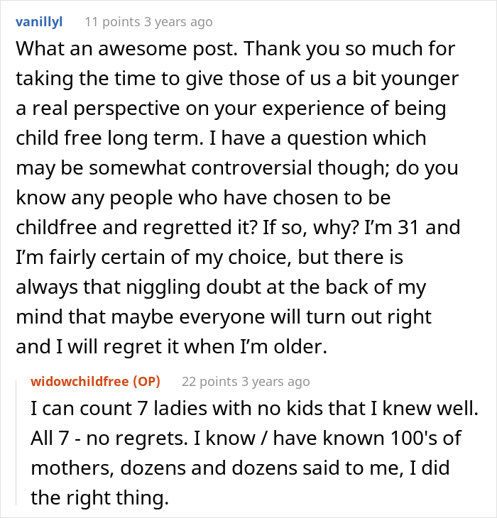 Woman Who Unpopularly Decided To Never Have Children Reflects On It Now That She's 85 Years Old