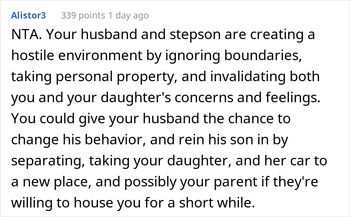 &ldquo;My Husband Blew Up At Me&rdquo;: Woman Wonders If She&rsquo;s Wrong To Have Called The Police On Her Stepson, Who Stole Her Daughter&rsquo;s Car