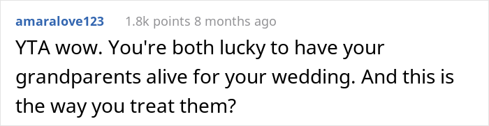 &ldquo;Am I The Jerk For Not Wanting Old People At My Wedding?&rdquo;