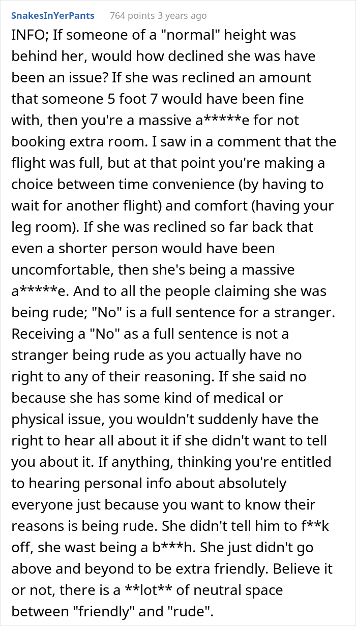 A Tall Passenger Asks Woman To Raise Her Seat Because It&rsquo;s Pressing Their Knees, Woman Refuses, Plane Drama Ensues