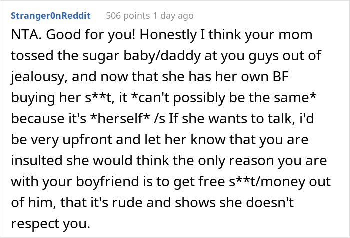 &ldquo;It&rsquo;s Not The Same&rdquo;: Mom Livid Daughter Called Her A &ldquo;Sugar Baby&rdquo; Despite Showing The Same Behaviors Herself