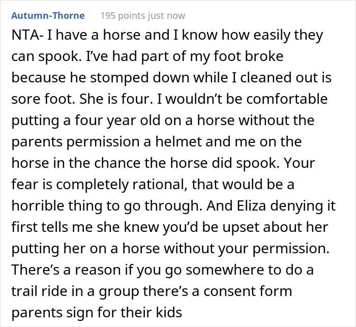Mom Online Asks If She Was Too Harsh To Her Friend After She Confessed Taking Her 4 Y.O. Daughter To See Horses Mom Online Asks If She Was Too Harsh To Her Friend After She Confessed Taking Her 4 Y.O. Daughter To See Horses