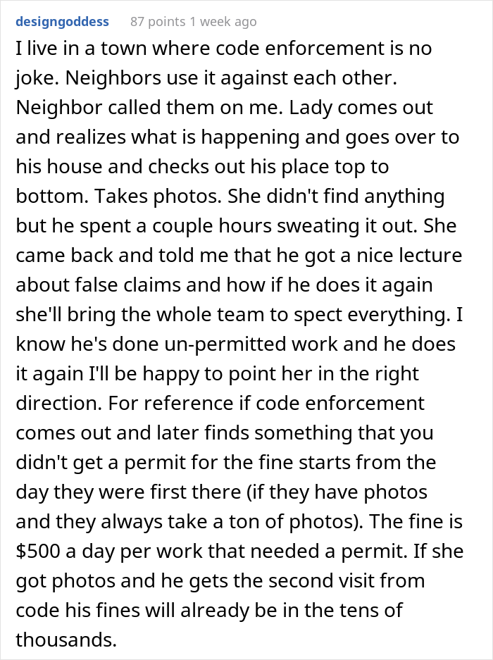Woman Is Upset That Neighbors’ Shed Is Too Big, Calls Inspector, Regrets It When They Maliciously Comply Woman Is Upset That Neighbors’ Shed Is Too Big, Calls Inspector, Regrets It When They Maliciously Comply