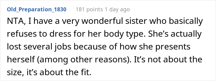 The Internet Shows Support For This Woman Who Called Out Her Overweight Sister For Her Office Job Outfit