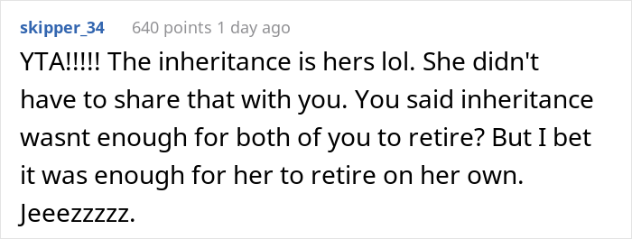 Husband Refuses To Give Jobless Wife Spending Money, Ignoring The Fact That She Used Her Inheritance Money To Buy Them A House And 2 Cars