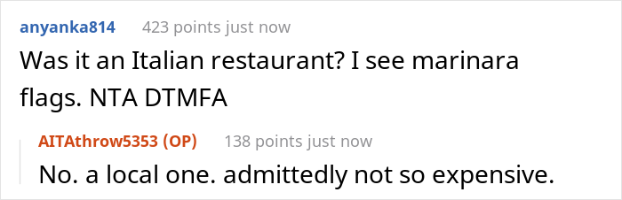 Woman Slammed For Walking Out On Boyfriend And His Parents After She Refused To Finance Their Restaurant Meals