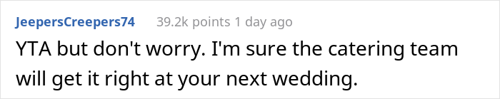 "AITA For Kicking A Server Out Of My Wedding?" "AITA For Kicking A Server Out Of My Wedding?"