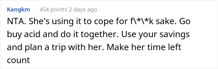 Mom Doesn&rsquo;t Want Her 16 Y.O. Daughter To Drink And Smoke, But Dad Allows Her Because She's Terminally Ill