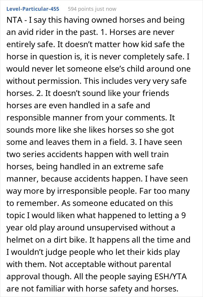 Mom Online Asks If She Was Too Harsh To Her Friend After She Confessed Taking Her 4 Y.O. Daughter To See Horses Mom Online Asks If She Was Too Harsh To Her Friend After She Confessed Taking Her 4 Y.O. Daughter To See Horses