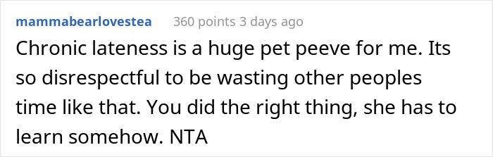 &lsquo;Chronically Late&rsquo; Woman Has An Important Appointment, Her Friend Who Was Supposed To Get Her There Leaves When She&rsquo;s Late