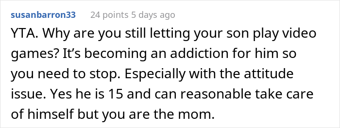 Mom Has Enough Of Her Son Forgetting To Shower And Just Stops Reminding Him, Asks If She Was A Jerk After He Got Humiliated