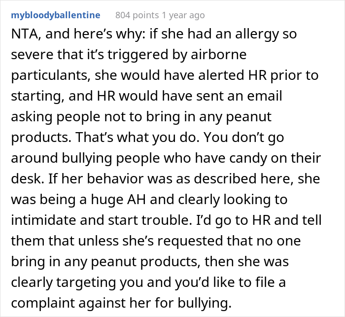 "Am I The Jerk For 'Not Respecting' My Coworker&rsquo;s Peanut Allergy?"
