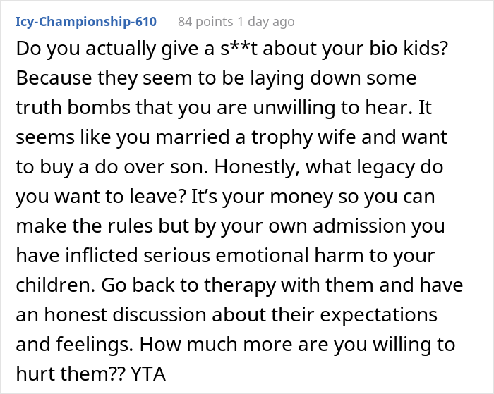 Dad Is Planning To Leave An Equal Inheritance To His Two Adult Kids And Now Teenage Stepson, His Kids Get Upset And The Internet Is On Their Side Dad Is Planning To Leave An Equal Inheritance To His Two Adult Kids And Now Teenage Stepson, His Kids Get Upset And The Internet Is On Their Side