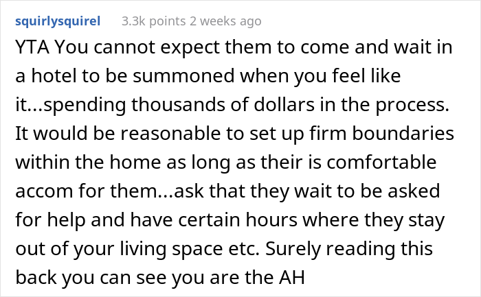 Pregnant Woman Asks For Parents&rsquo; Help For A Few Weeks, Refuses To Let Them Stay At Her House Because She Wants Privacy