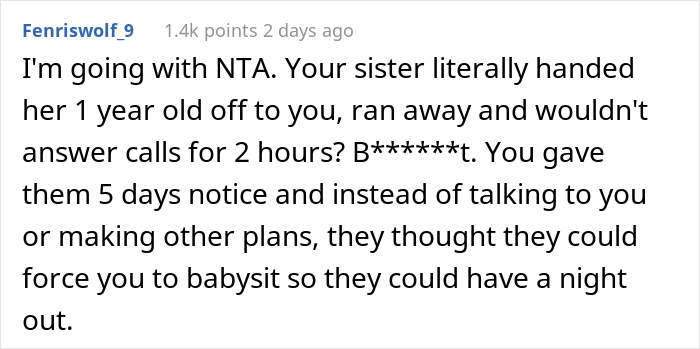Parents 'Make' Aunt Babysit Even Though She Warned Them She Was Unavailable, Family Drama Ensues When She Then Leaves The Baby With A 'Stranger'