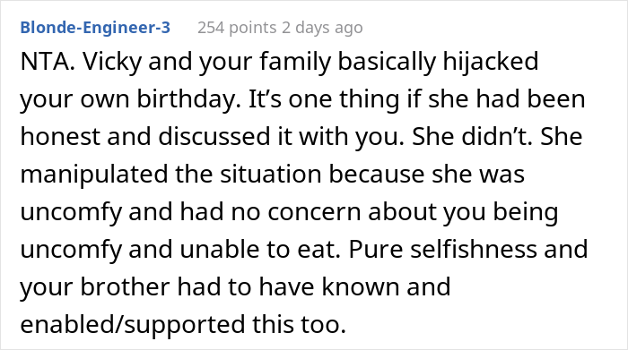 &ldquo;AITA For Leaving After I Found Out My SIL Was Lying About Her Food Allergy?&rdquo;