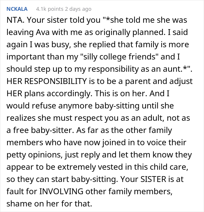 Parents 'Make' Aunt Babysit Even Though She Warned Them She Was Unavailable, Family Drama Ensues When She Then Leaves The Baby With A 'Stranger'