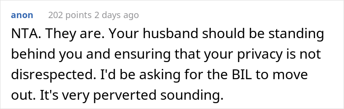 Creepy Man Keeps Walking In On His Sister-In-Law In The Bathroom, Family Drama Ensues