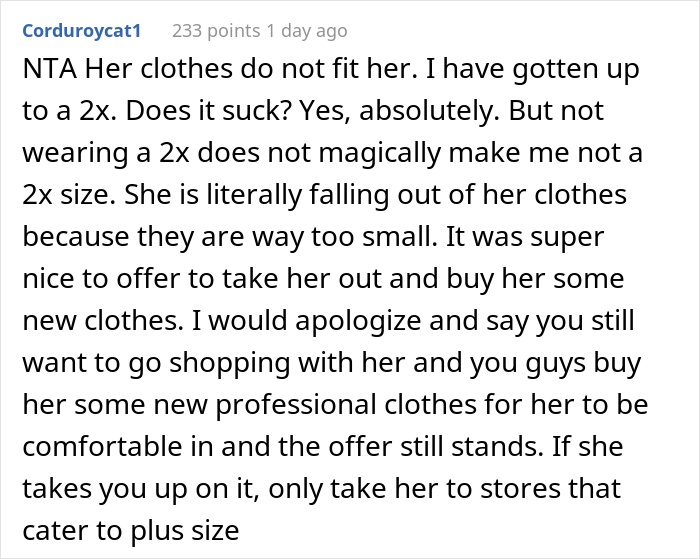 The Internet Shows Support For This Woman Who Called Out Her Overweight Sister For Her Office Job Outfit