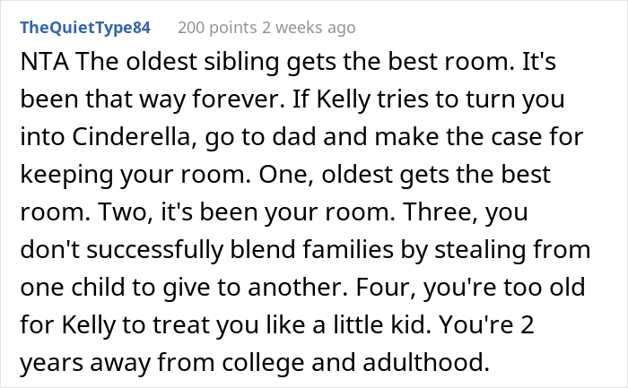 &ldquo;AITA For Telling My Stepmom That I Won&rsquo;t Give Up My Room So Her Daughter Can Have It?&rdquo;