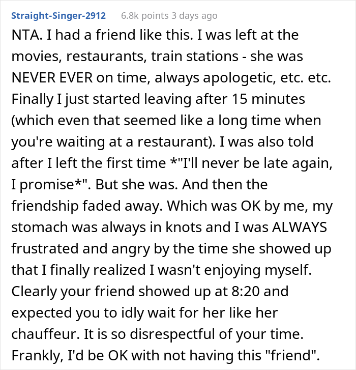 &lsquo;Chronically Late&rsquo; Woman Has An Important Appointment, Her Friend Who Was Supposed To Get Her There Leaves When She&rsquo;s Late