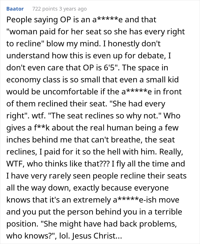 A Tall Passenger Asks Woman To Raise Her Seat Because It&rsquo;s Pressing Their Knees, Woman Refuses, Plane Drama Ensues