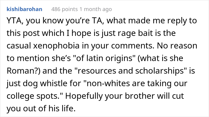 “AITA For Telling My Brother’s Fiancée That The Reason She Couldn’t Get A Degree Was Because Of Her Choice To Be A Mom?” “AITA For Telling My Brother’s Fiancée That The Reason She Couldn’t Get A Degree Was Because Of Her Choice To Be A Mom?”