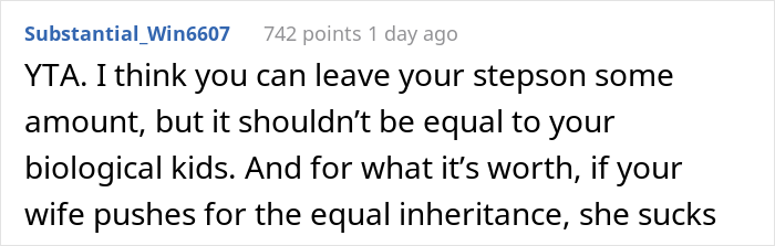 Dad Is Planning To Leave An Equal Inheritance To His Two Adult Kids And Now Teenage Stepson, His Kids Get Upset And The Internet Is On Their Side Dad Is Planning To Leave An Equal Inheritance To His Two Adult Kids And Now Teenage Stepson, His Kids Get Upset And The Internet Is On Their Side