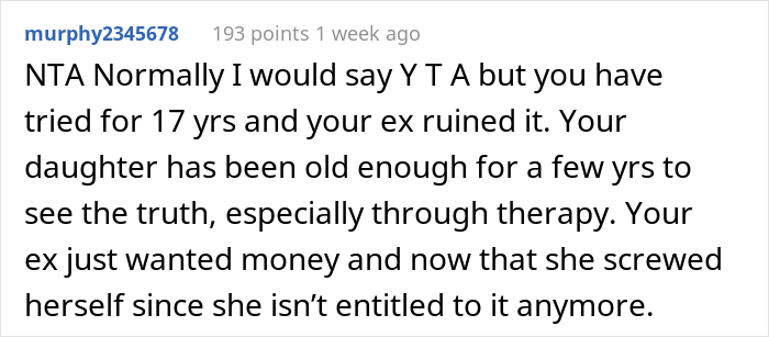 Dad Asks If He's A Jerk For Teaching Daughter A Lesson Of Respect To His New Wife And Kid By Refusing To Pay For Her College