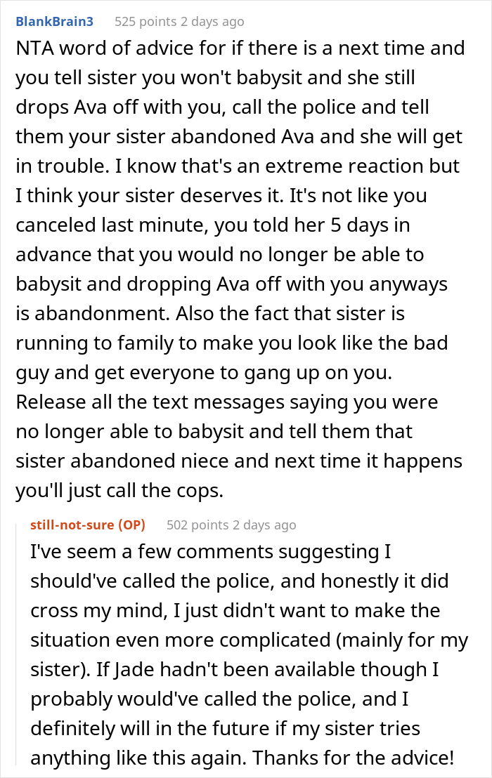 Parents 'Make' Aunt Babysit Even Though She Warned Them She Was Unavailable, Family Drama Ensues When She Then Leaves The Baby With A 'Stranger'