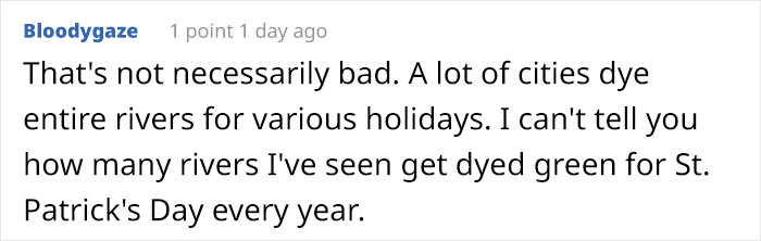 Couple Thought It Was A Good Idea To Dye A Whole Waterfall For Their Gender Reveal Party