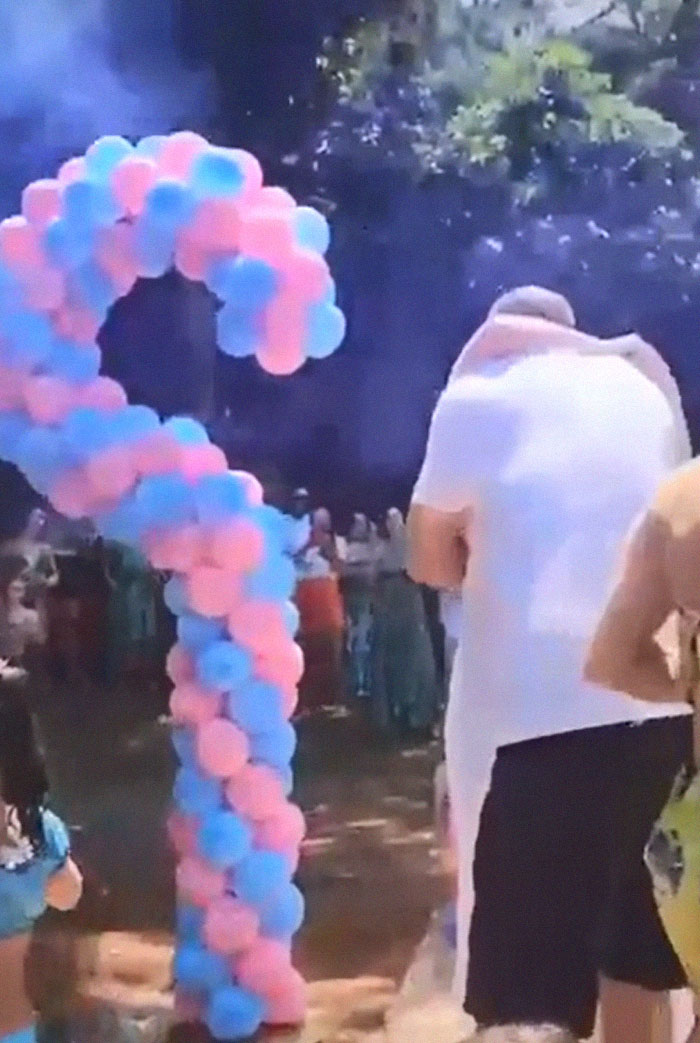 Couple Thought It Was A Good Idea To Dye A Whole Waterfall For Their Gender Reveal Party
