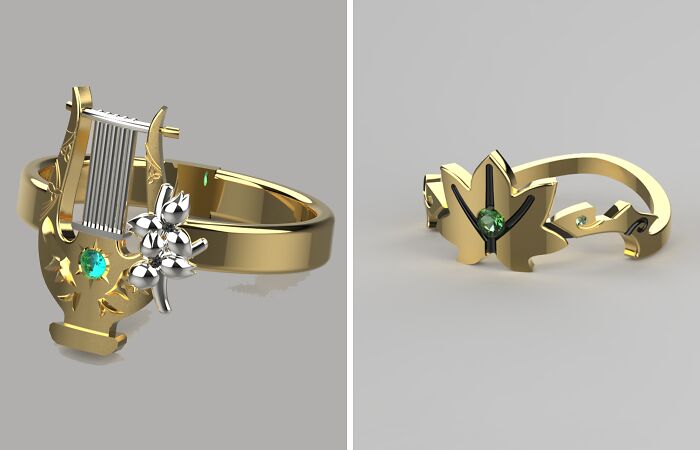 Artist Makes Genshin Impact-Inspired Rings (4 Pics)