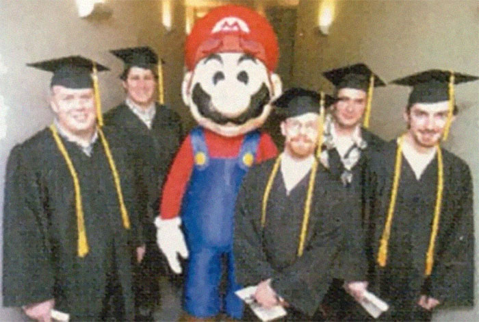 First Class Of Graduates From A Tech Institute Which Was The First To Offer Video Game Development Courses In 1998, Sponsored By Nintendo Of America