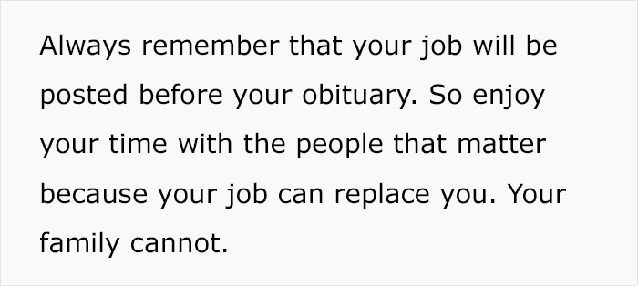 Man Who Has Lost A Brother, A Wife And A Child Resigns And Tells His Team To Spend Their Time With Their Families Instead Of Wanting To Earn More