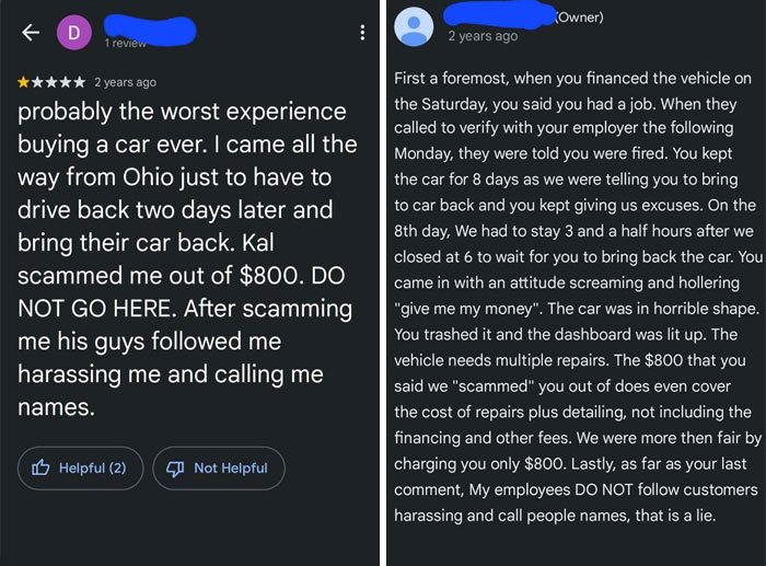 A Lying Reviewer On Google Was Busted