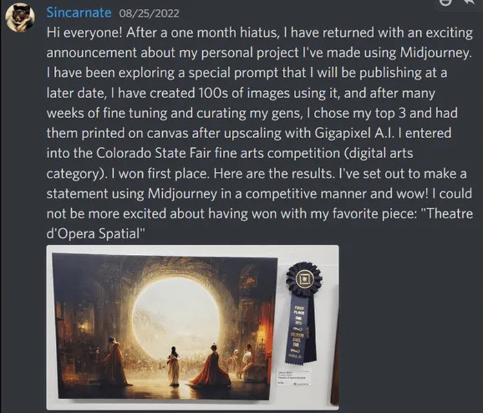 This AI-Generated Artwork Won 1st Place At Fine Arts Contest And Enraged Artists