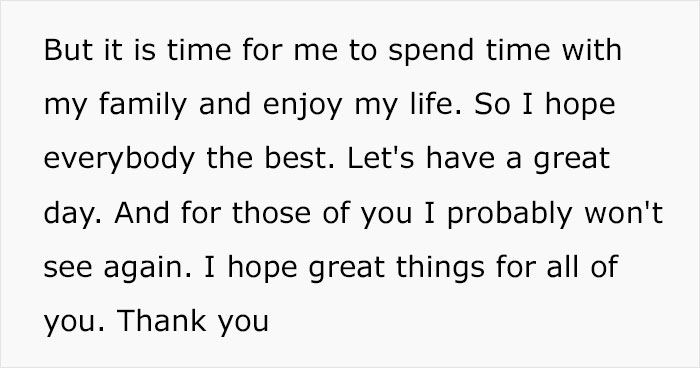 Man Who Has Lost A Brother, A Wife And A Child Resigns And Tells His Team To Spend Their Time With Their Families Instead Of Wanting To Earn More