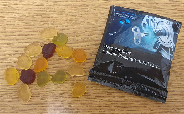 Mercedes-Benz Sweets Look Like Little Car Parts