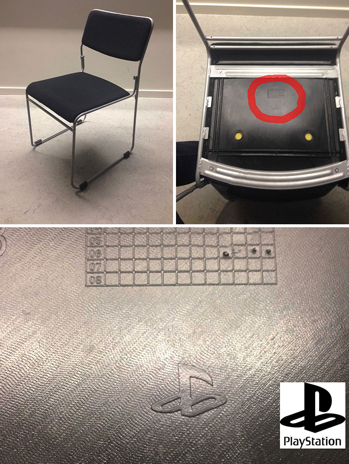 My School's Chairs Were Manufactured By PlayStation