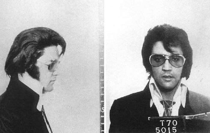 Elvis Presley mugshot 