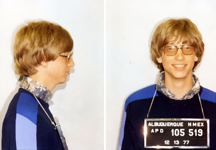 Bill Gates mugshot 