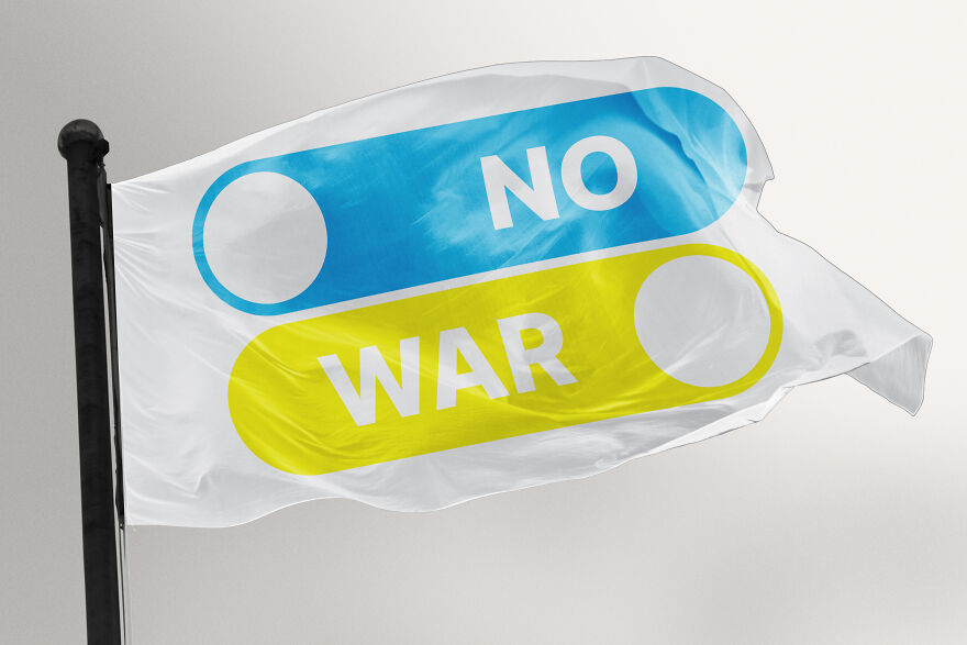 I Rethought The Concept Of The Ukrainian Flag.