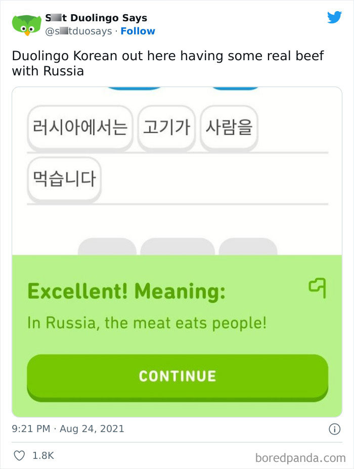 Funny Duolingo Sentences