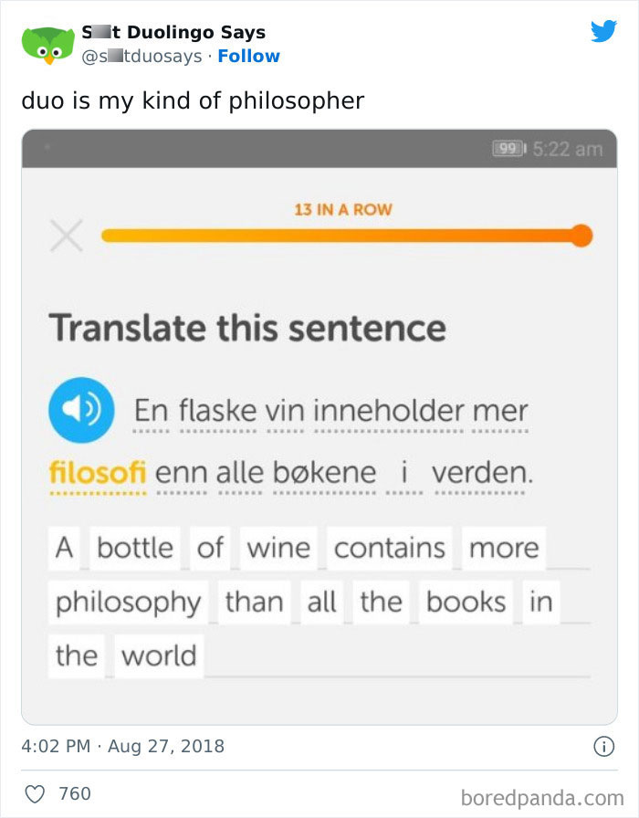 Funny Duolingo Sentences