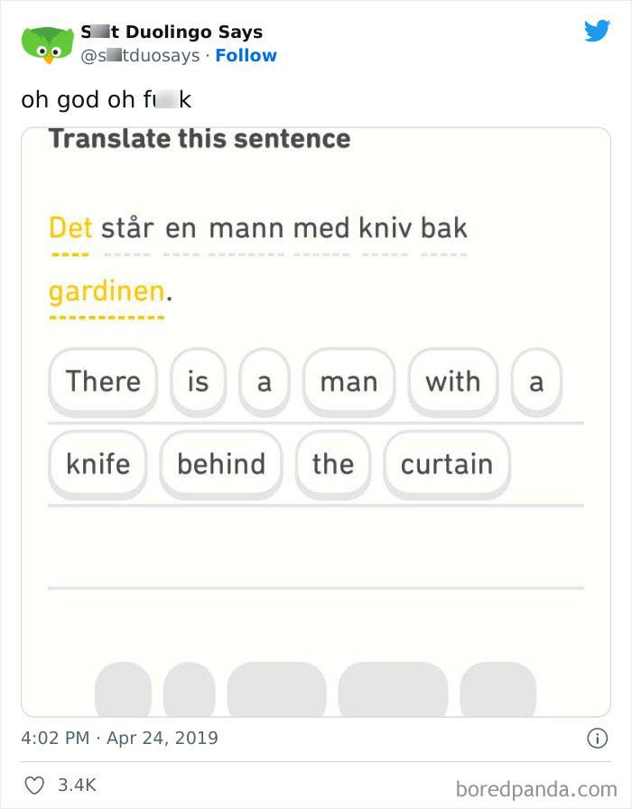 Funny Duolingo Sentences