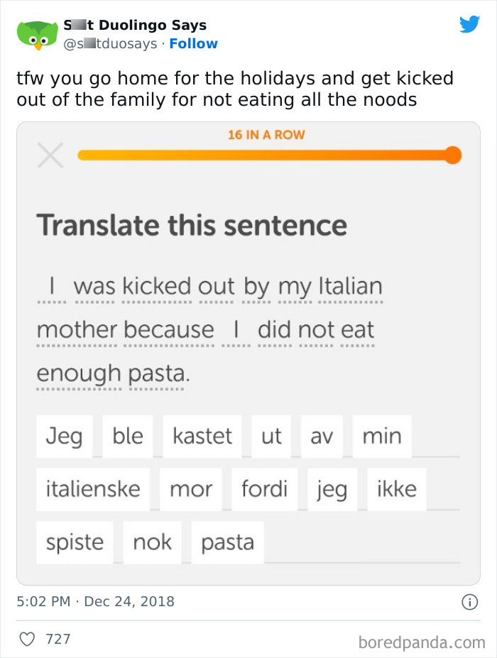 Funny Duolingo Sentences