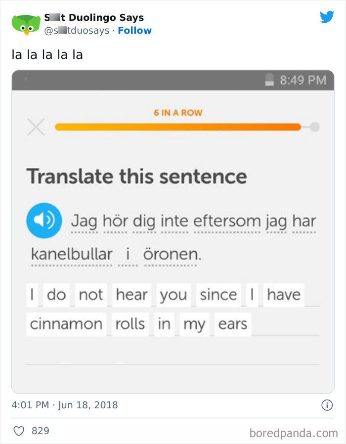 Funny Duolingo Sentences