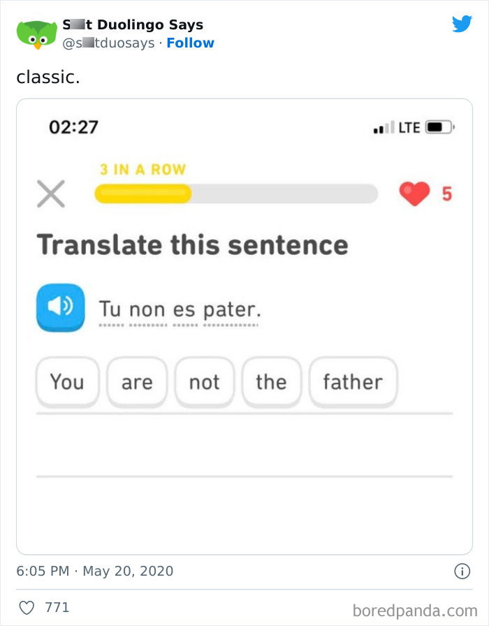 Funny Duolingo Sentences